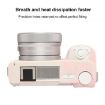 Sony ZV-E10 II/ZV-E10M2 Soft Silicone Case, Mist Pink Litchi Texture - 5