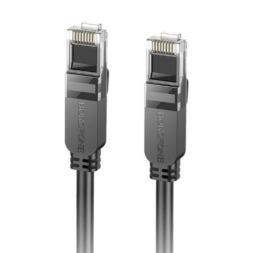 Borofone BUS01 10m Black Gigabit Cat 6 Network Cable - 1