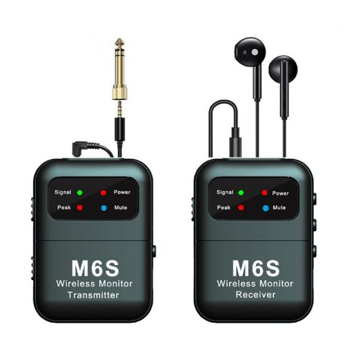 M6S 2.4G Wireless Stereo In-Ear Monitor System, Transmitter & Receiver - 1