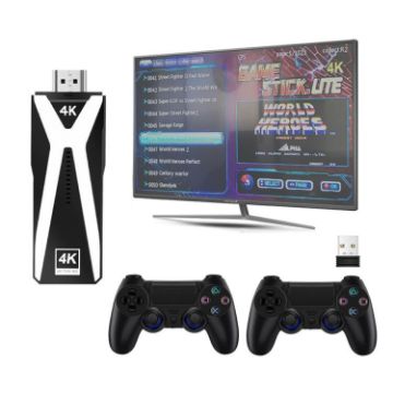 M10 4K Ultra HD TV Stick with Dual Gamepads 64GB (Black) - 1