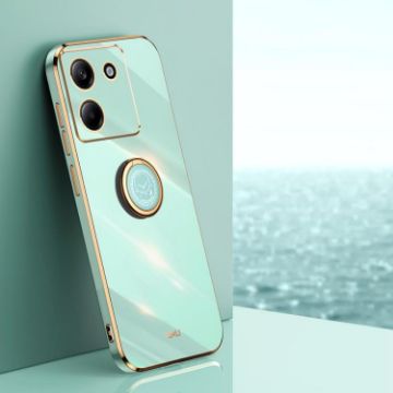 Xiaomi Poco M7 Pro 5G Mint Green 6D TPU Case with Ring Holder - 1