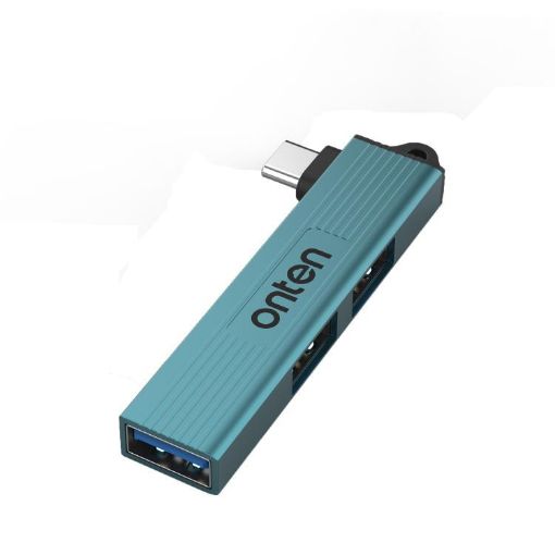 Onten UC51 3 in 1 Type-C to USB HUB - Pine Green - 1