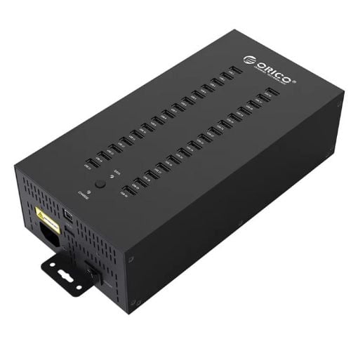 ORICO IH30P Industrial 30-Port USB 2.0 Hub, AU Plug (Black) - 1