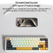 AULA F65 Mechanical Keyboard: 67 Keys, RGB, 3 Modes, Grey-Purple Axis - 6
