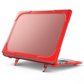 Red Anti-fall TPU + PC Case for 13.8" Microsoft Surface Laptop 7 - 1
