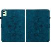 Tecno Megapad 11 Dark Blue Lily Embossed Leather Tablet Case - 2