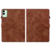 Tecno Megapad 11 Brown Leather Tiger Pattern Flip Tablet Case - 2