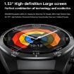 GT97 Smart Watch with 1.53" Screen & Bluetooth Earphone (Black) - 5