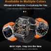 GT98 1.53" IP67 Smartwatch with Bluetooth Headphone & SpO2 Monitor - 4