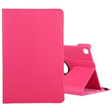 Samsung Galaxy Tab A7 T500 Rose Red 360 Leather Flip Case - 1