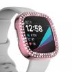 Fitbit Versa 3/Sense Double Row Diamond Protective Case (Pink) - 3