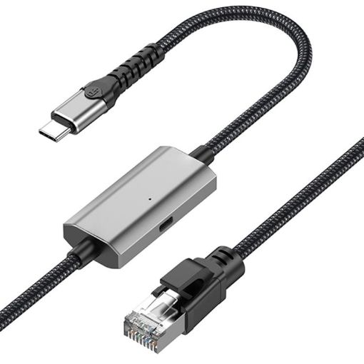 2m High Speed RJ45 to USB-C Network Card Ethernet Cable - 1