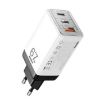REMAX RP-U159PRO 67W Dual USB-C GaN Laptop Charger, EU Plug, White - 1