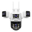 SriHome SH066 8MP Quad Lens Camera with Night Vision & Audio (UK Plug) - 1