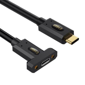 Type-C Male to Female Panel Extension Cable 1.8m with Ear - 1