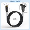 Type-C Male to Female Panel Extension Cable 1.8m with Ear - 2