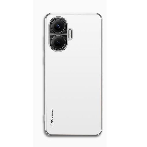 Redmi Turbo 4 Pro AG Silver White Electroplating Phone Case - 1