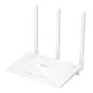 hoco HI30 EU Plug 2.4G WiFi 4 Router with Three Antennas (White) - 1