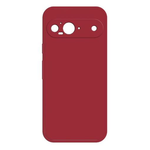 Google Pixel 9 Dark Red Liquid Silicone Phone Case Imitation - 1