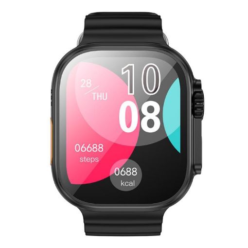 BOROFONE BD10 Ultra Smart Sports Watch, 2.01" Screen, BT Call, Black - 1
