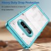 Colorful Series Transparent Blue Acrylic Hybrid Case for Phone 3a - 3