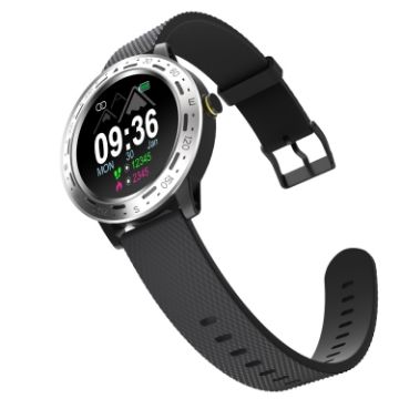 S18 1.3" IP67 Waterproof Smart Watch with Health Monitoring (Silver Black) - 1