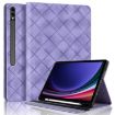 Samsung Galaxy Tab S10+/S9 FE+ Purple Rhombus Leather Case - 1