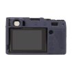 FUJIFILM X100VI Dark Blue Litchi Texture Silicone Protective Case - 3