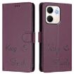 OPPO A5x 5G/4G Violet RFID Leather Embossed Phone Case - 2
