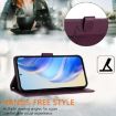OPPO A5x 5G/4G Violet RFID Leather Embossed Phone Case - 4