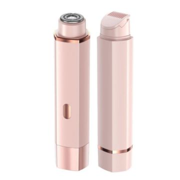 Pink Type-C Double Head Electric Shaver for Women - 1