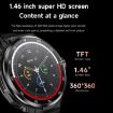 D11 1.46" 2-in-1 Bluetooth Earphone Smartwatch, Call/NFC/Heart Rate - 6