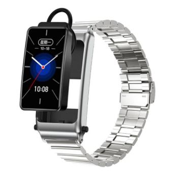 K80 1.57" IP67 Smart Watch with Earphone & Bluetooth Call Silver - 1