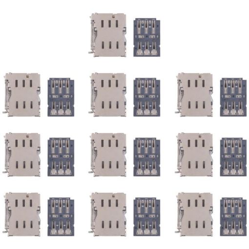10pcs Original SIM Card Reader for Galaxy S21 Ultra SM-G998 - 1