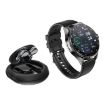 D9 1.46" 2-in-1 Bluetooth Earphone Smartwatch, NFC, Heart Rate, Black - 2