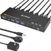 KCEVE KC-KVM9201 8K HDMI & USB3.0 Monitor KVM Switch, US Plug - 1