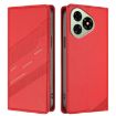 Ulefone Note 19 Red Embossed Wallet Retro Leather Phone Case - 2