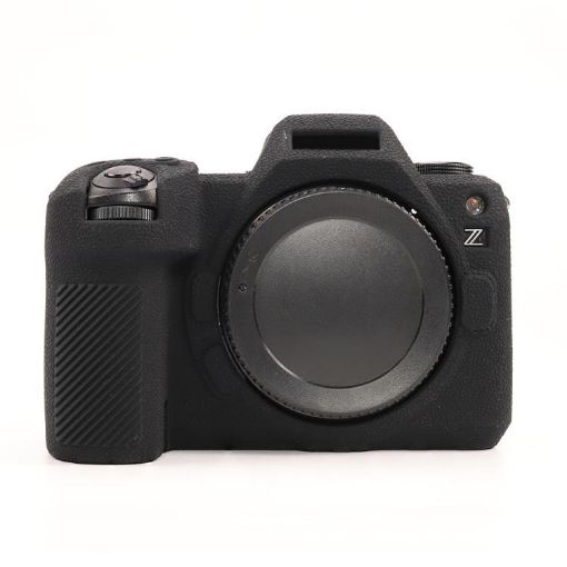Nikon Z6III Black Litchi Texture Silicone Protective Case - 1