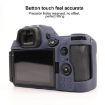 Nikon Z6III Litchi Texture Dark Blue Silicone Protective Case - 4