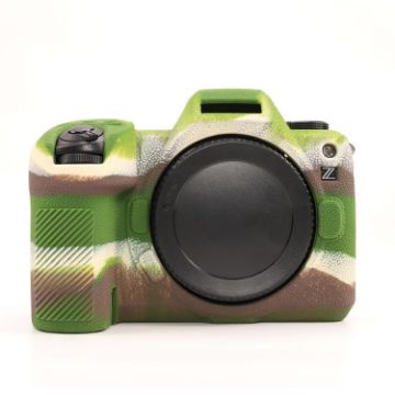 Nikon Z6III Camouflage Litchi Texture Silicone Protective Case - 1