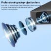 N5 1280x720P HD Smart Projector, Android 9.0, UK Plug, Black - 4