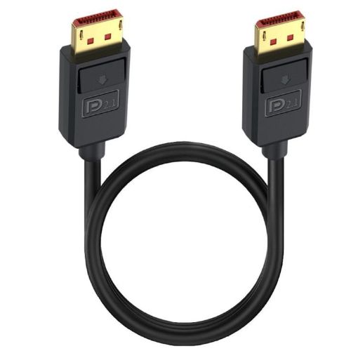 3m Black DP2.1 to DP2.1 DisplayPort Extension Cable 52Gbps 16K 30Hz - 1