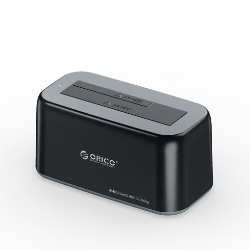 ORICO 6819C3 SATA Dock, 2.5/3.5" HDD/SSD Bay, Black, US Plug - 1