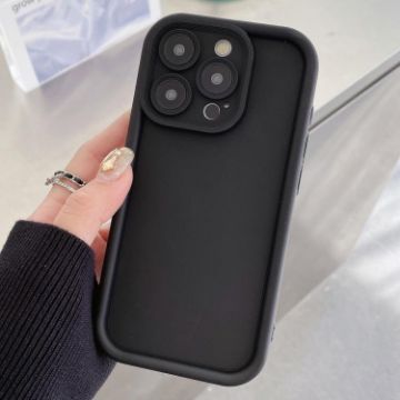 iPhone 16 Pro Max Black Shockproof Frosted TPU Phone Case - 1