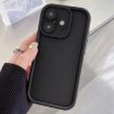 iPhone 16 Frosted Shockproof TPU Case - Precise Hole, Black - 1