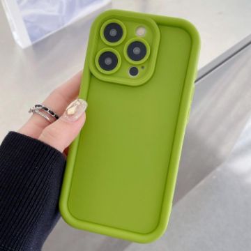 iPhone 15 Pro Max Fluorescent Green Shockproof TPU Phone Case - 1