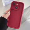 Wine Red Shockproof TPU Phone Case for iPhone 15 - 1