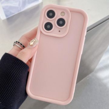 iPhone 11 Pro Light Pink Shockproof Frosted TPU Phone Case - 1