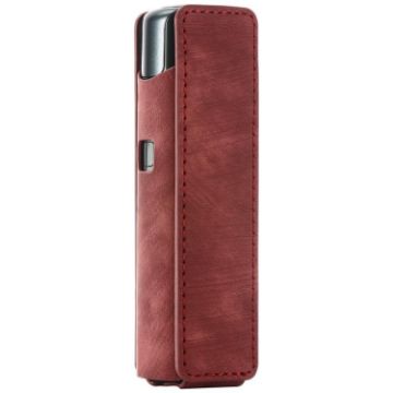 Red Frosted Retro PU Leather Case for lil Solid 3.0 E-Cigarette - 1