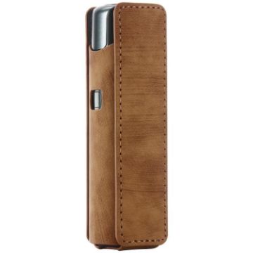 Frosted Retro PU Leather Case for lil Solid 3.0 E-Cigarette (Brown) - 1